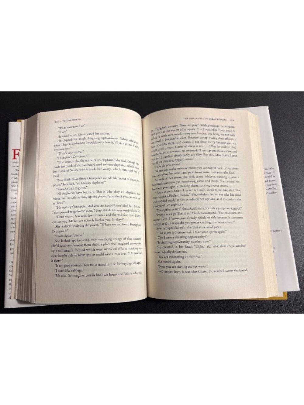 The Rise & Fall Of Great Powers By Tom Rachman First Edition Hardcover - Picture 7 of 9